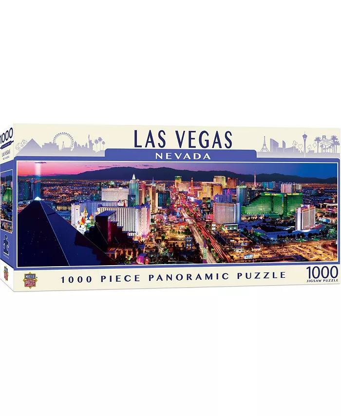 MasterPieces Puzzles American Vista Panoramic - Las Vegas 1000 Piece Puzzle - Mycitystee