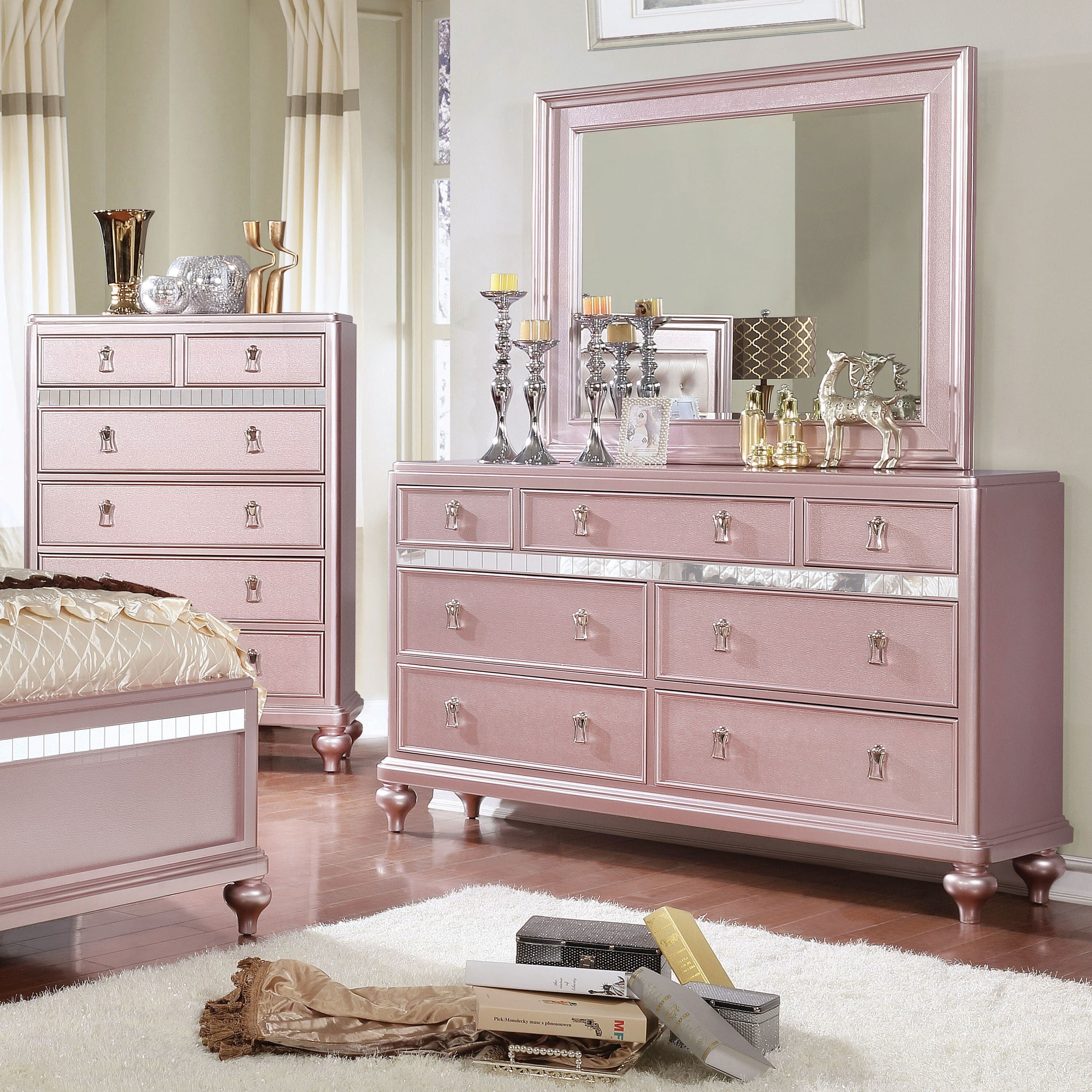 Copper Grove Dzhebel II Traditional 2-piece Dresser and Mirror Set - - 20091322 - Mycitystee