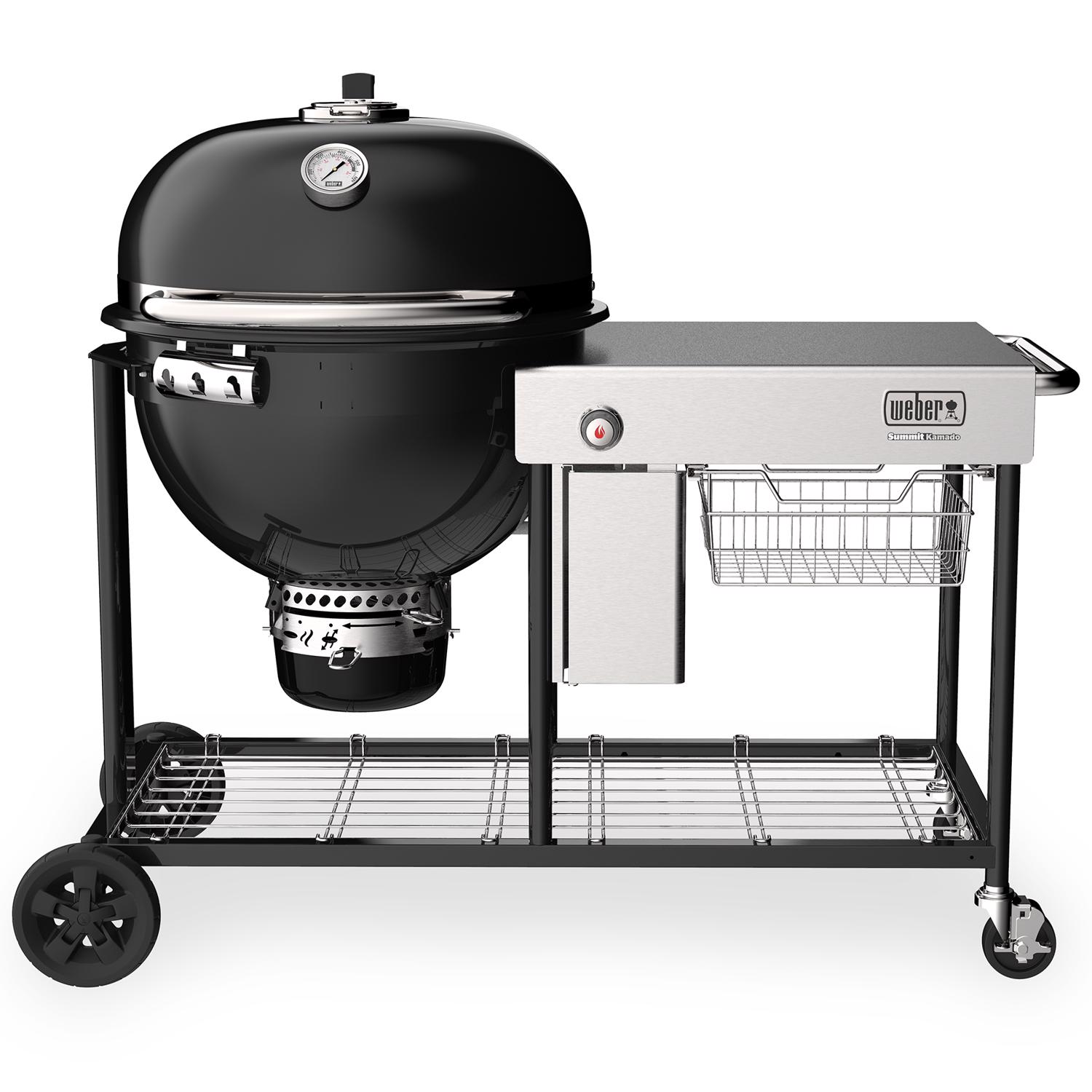 Weber 24 in. Summit S6 Charcoal Kamado Grill and Smoker Black - Mycitystee