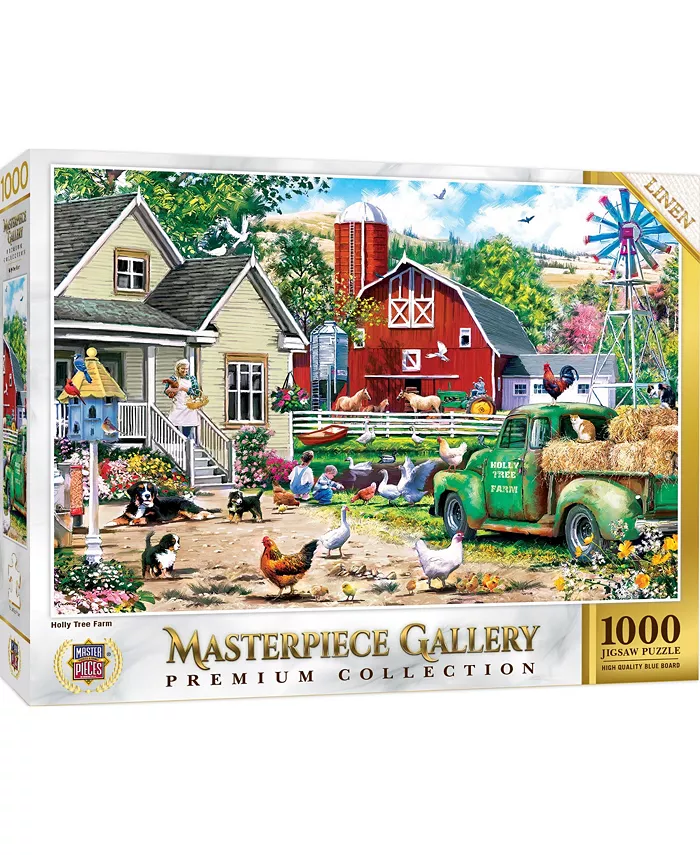 MasterPieces Puzzles MasterPiece Gallery - Holly Tree Farm 1000 Piece Puzzle - Mycitystee