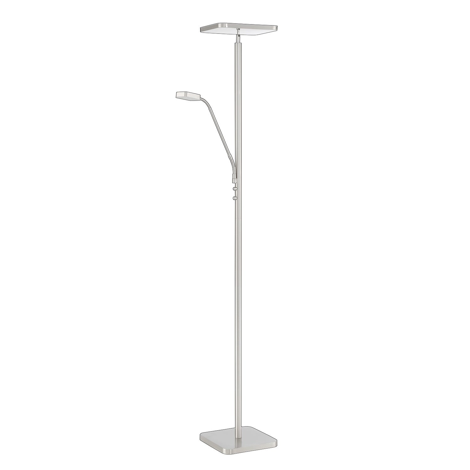 Ella Satin Nickel Torchiere - Mycitystee