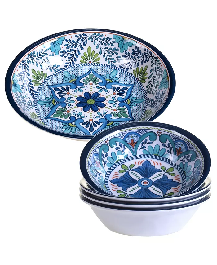 Certified International Talavera 5-Pc. Melamine Salad and Serving Set - Mycitystee