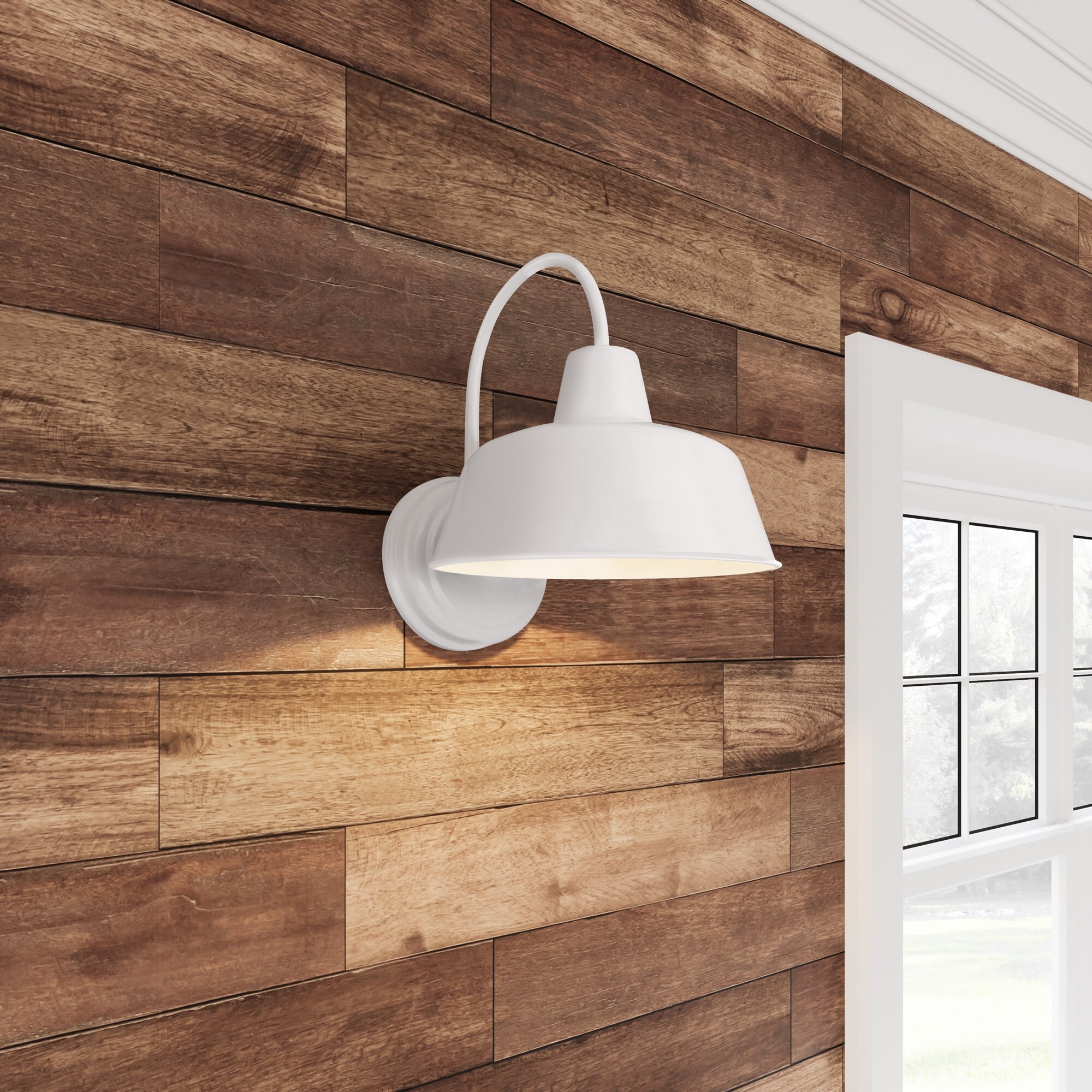 Design House 579342 Mason Industrial Modern 1 Indoor/Outdoor Wall Mount Light - Mycitystee