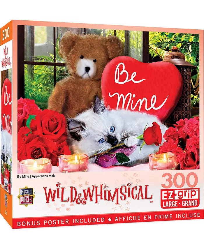 MasterPieces Puzzles Wild Whimsical - Be Mine 300 Piece Adult Jigsaw Puzzle - Mycitystee