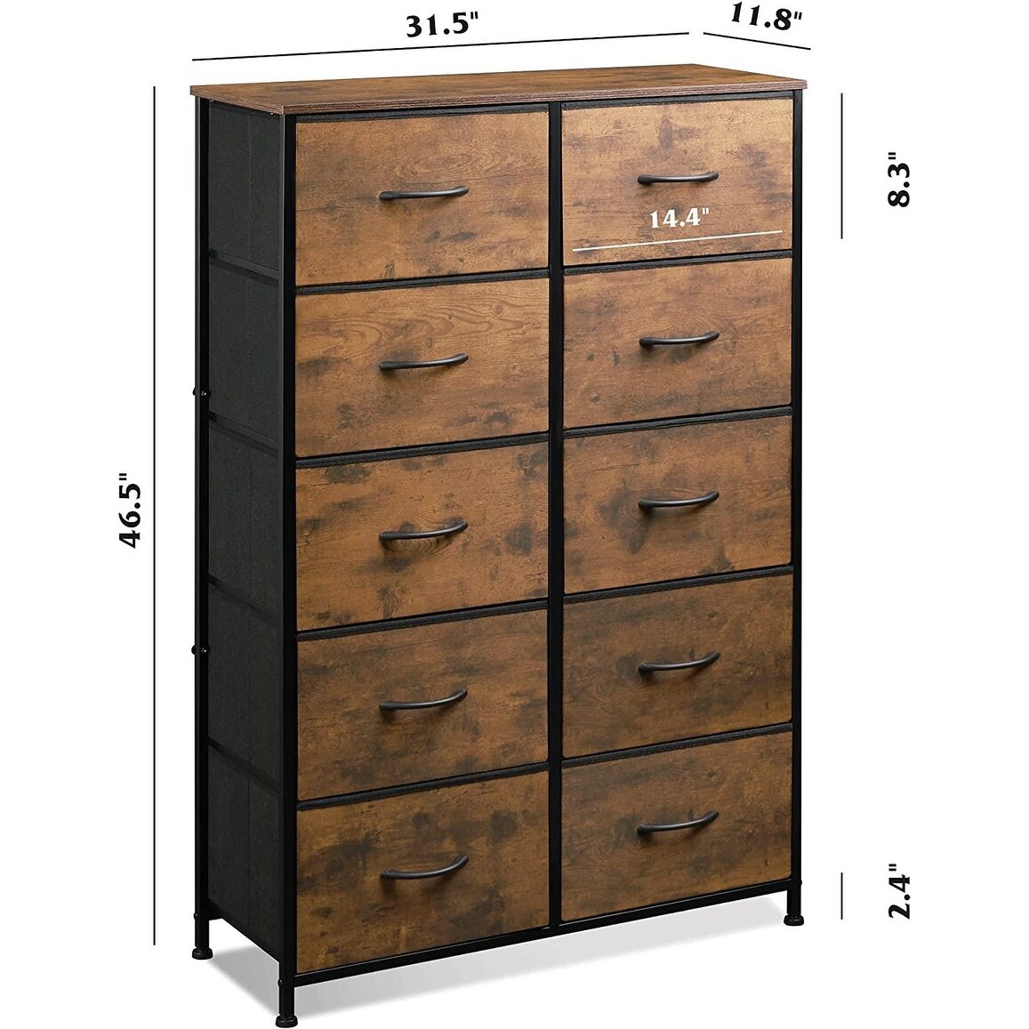 0 Drawers， Chest of Drawers， Fabric Dresser for Nursery， Closets - - 37216599 - Mycitystee