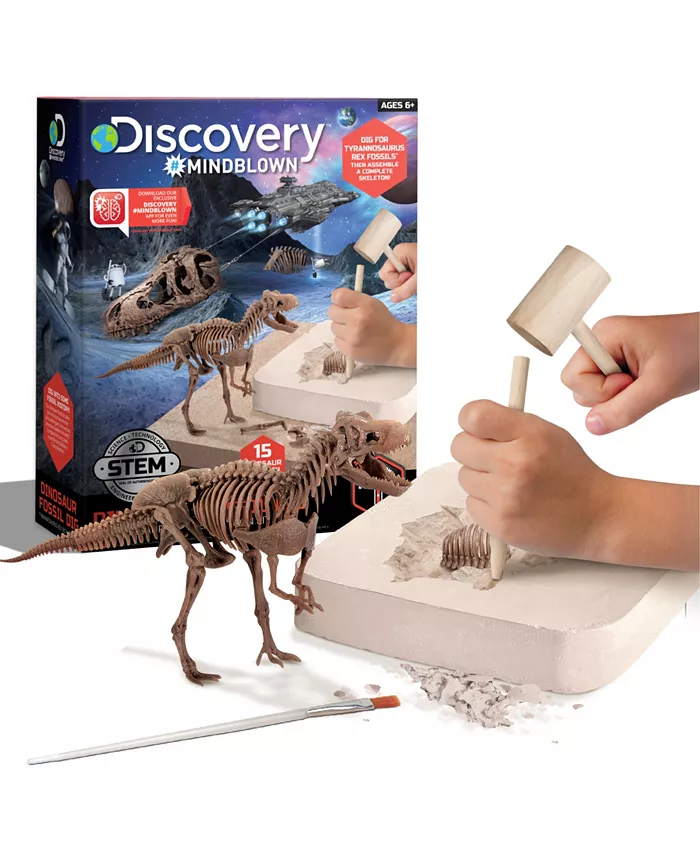 Discovery #MINDBLOWN T-Rex Fossil Dig Excavation Kit - Mycitystee