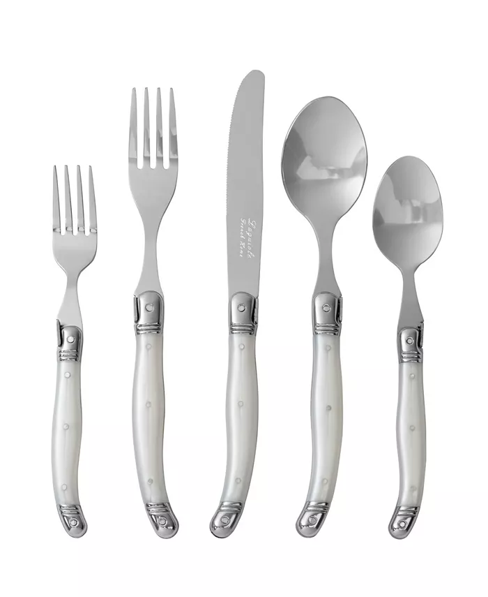 French Home Laguiole Flatware Service for 4， Set of 20 Piece - Mycitystee