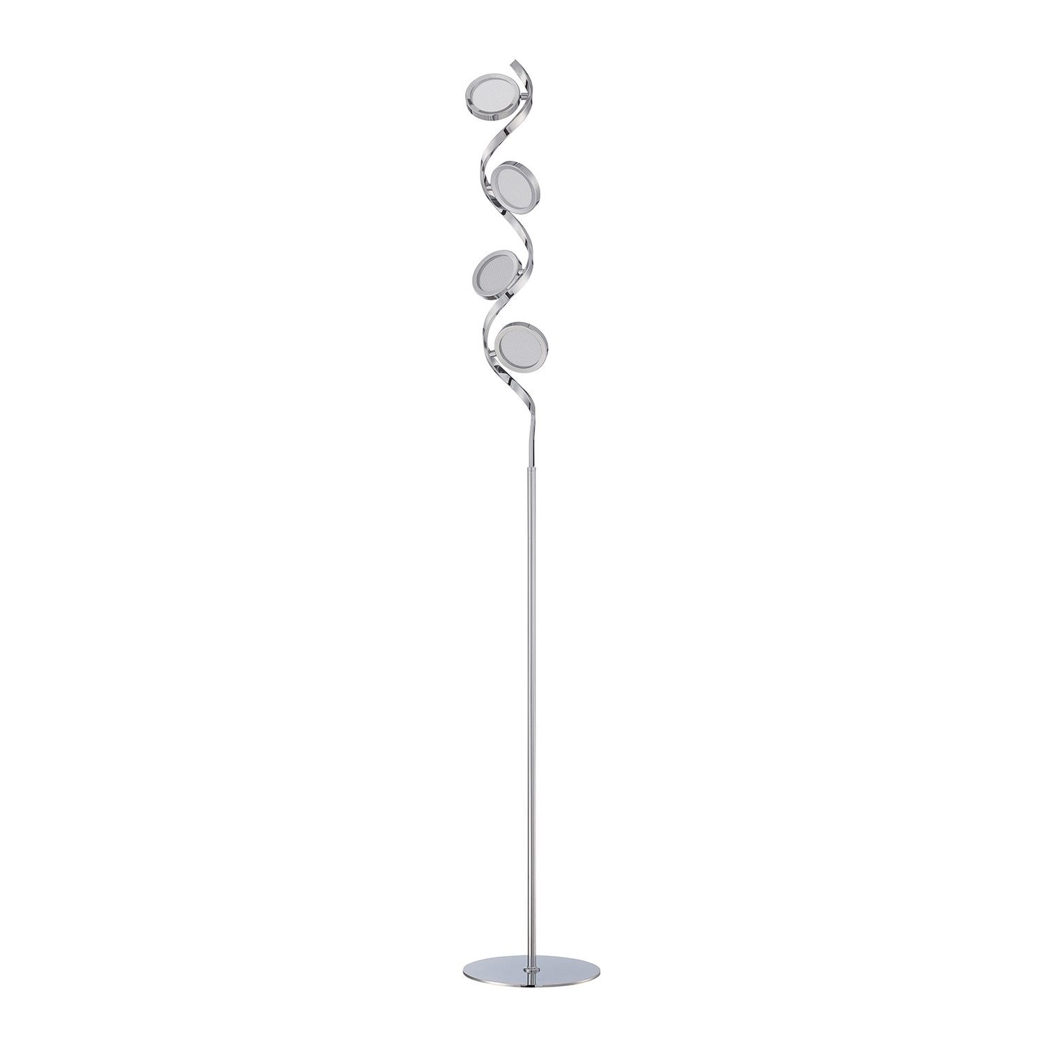 Milan Series Chrome 65-inch LED Floor Lamp - Mycitystee
