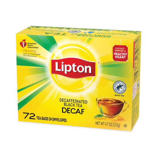 Lipton Tea Bags， Decaffeinated， 72/Box (290) - Mycitystee