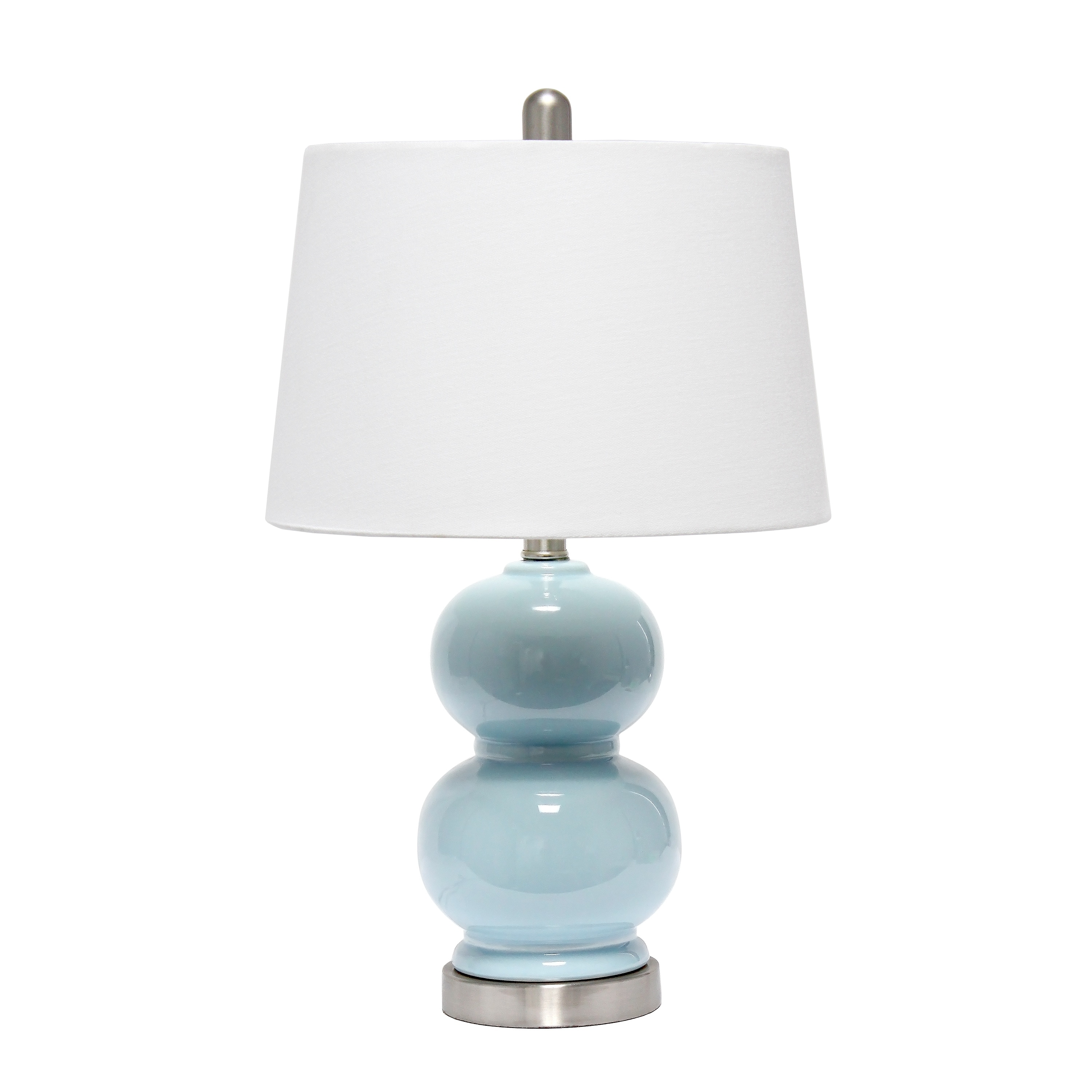 Lalia Home Dual Orb Table Lamp with Fabric Shade - Mycitystee