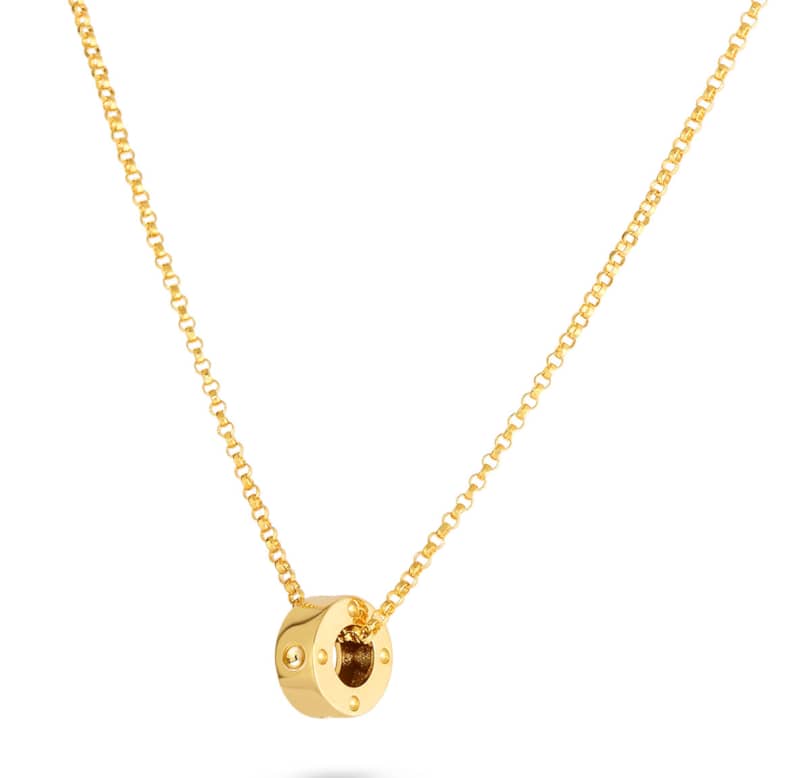 Roberto Coin 18KT Yellow Gold Symphony Pois Moi Rondel Pendant - Mycitystee