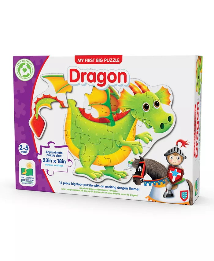 The Learning Journey My First Big Floor Dragon 12 Pieces Puzzle Set - Mycitystee