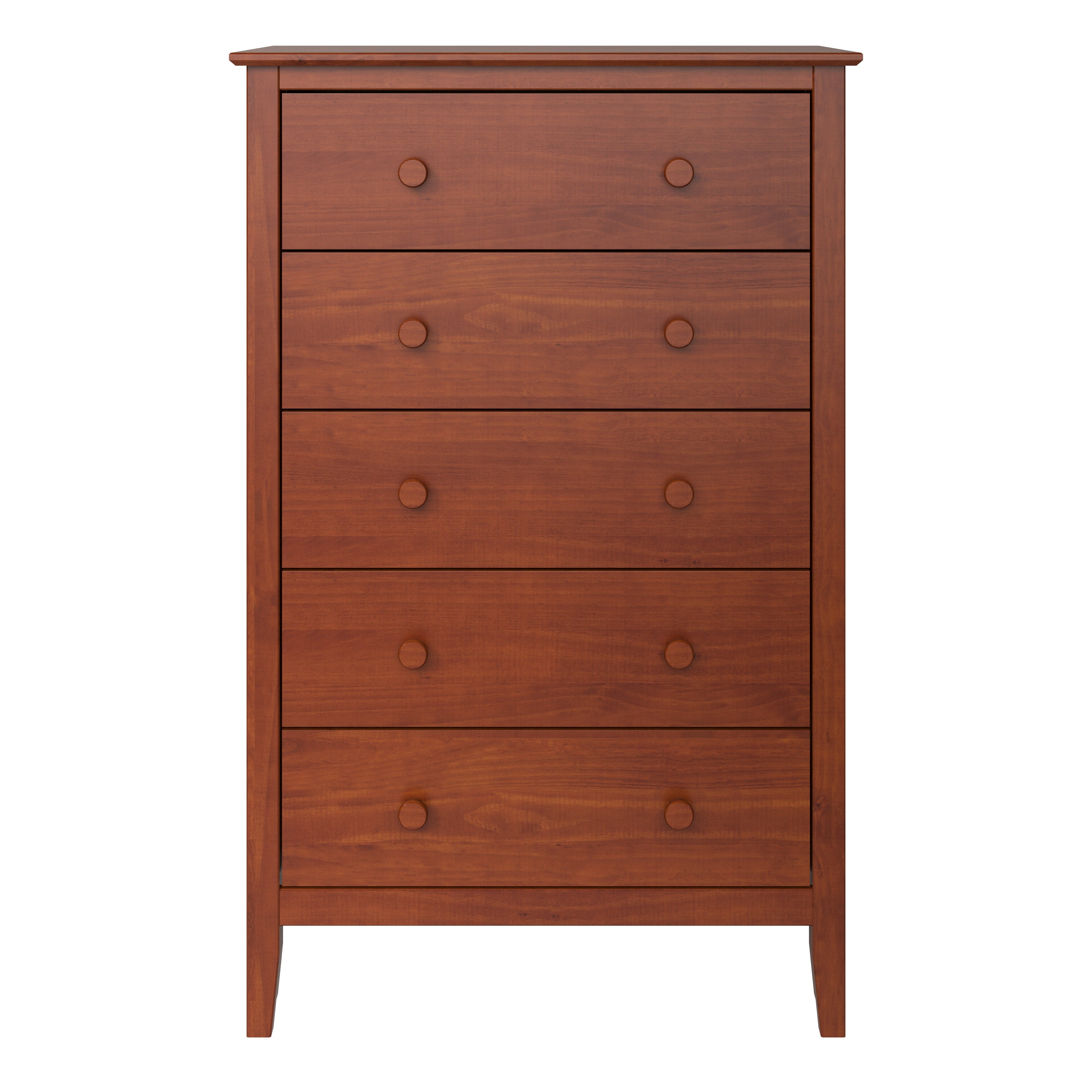Adeptus Solid Wood Easy Pieces 5 Drawer Chest of Dressers Pecan - - 37177997 - Mycitystee