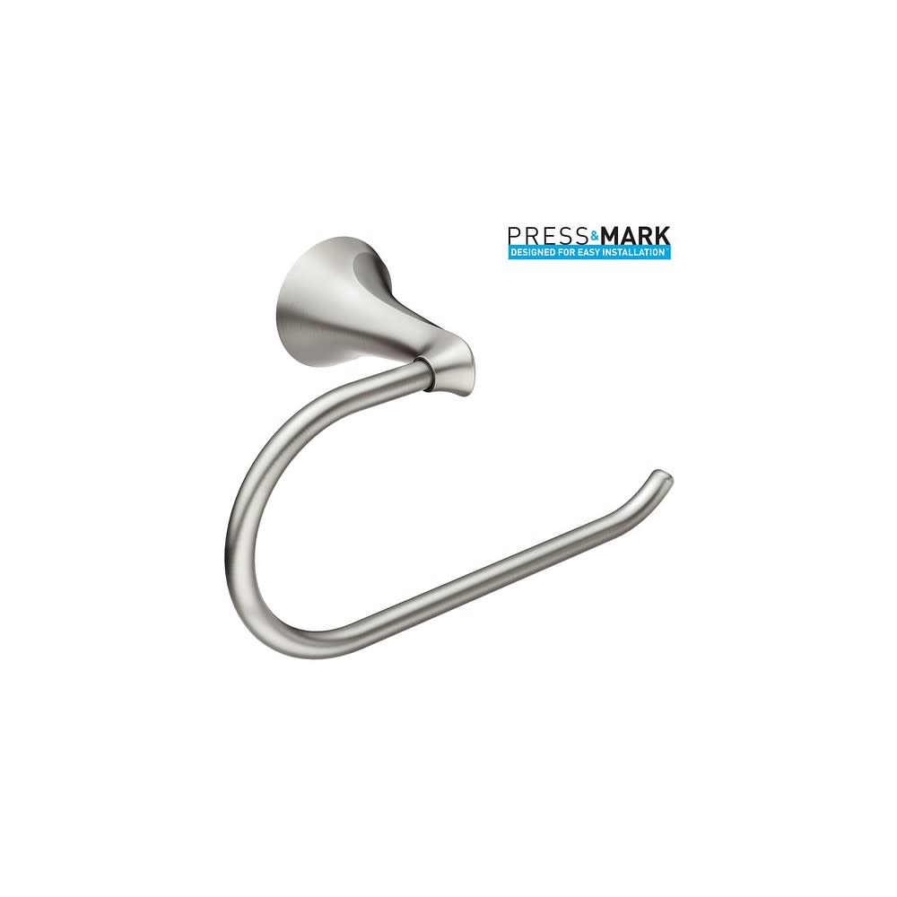 Moen Darcy Toilet Paper Holder Brushed Nickel 1 Post European - Mycitystee