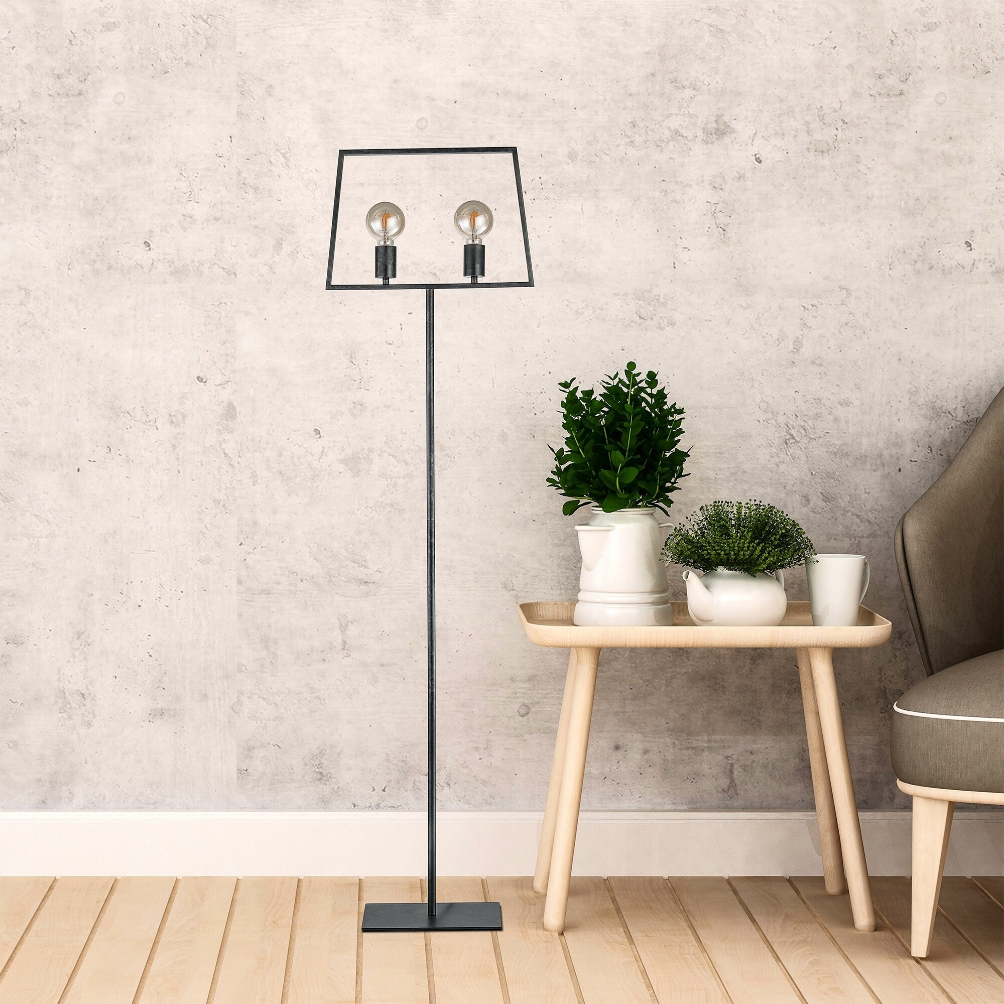 Carbon Loft Casselman Old Silver 2-light Floor Lamp - Mycitystee