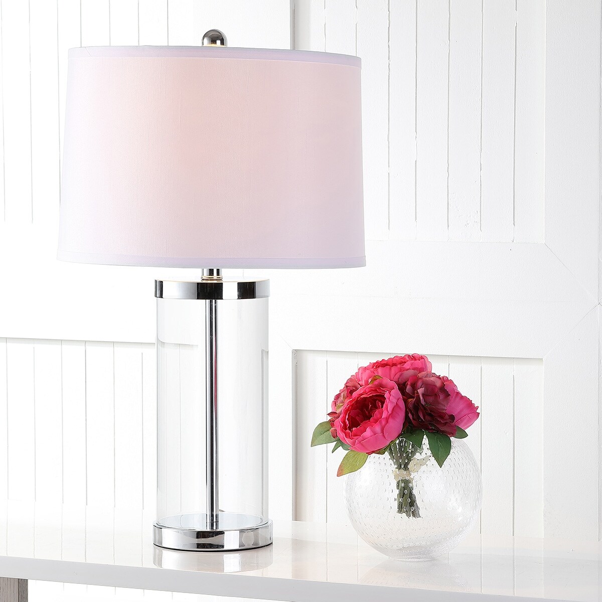 SAFAVIEH Lighting 26-inch Glass Exquisite Table Lamp (Set of 2) - 14