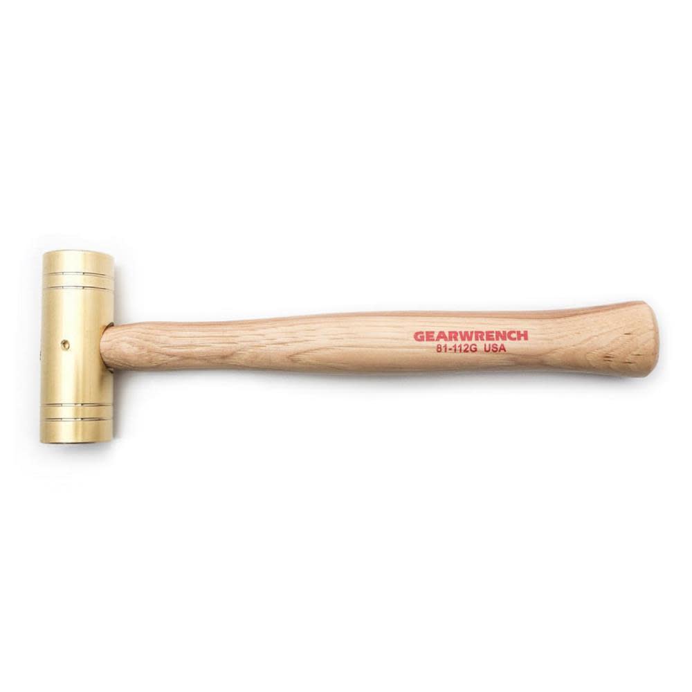 GEARWRENCH Hammer Brass with Hickory Handle 32 oz 81-112G from GEARWRENCH - Mycitystee