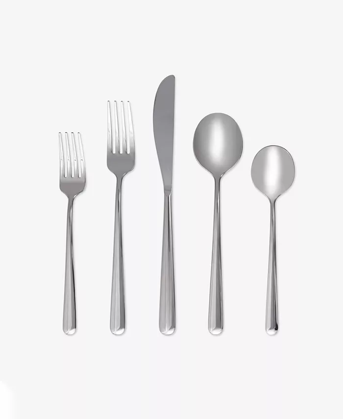 Cambridge Silversmiths Lorenn Mirror 20 Piece 18 10 Stainless Steel Flatware Set， Service for 4 - Mycitystee