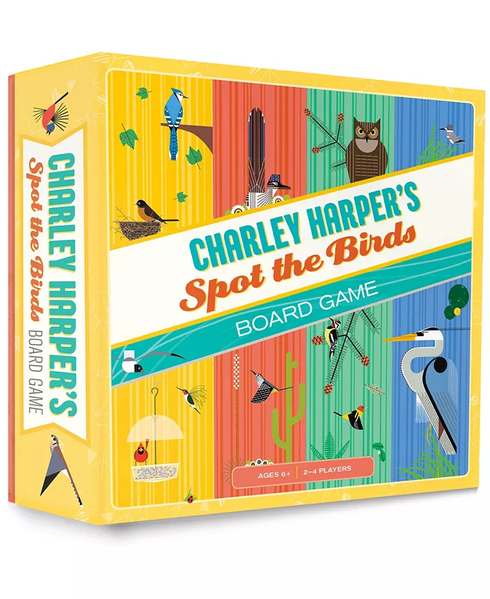 Pomegranate Communications， Inc. Charley Harper's Spot The Birds Board Game - Mycitystee
