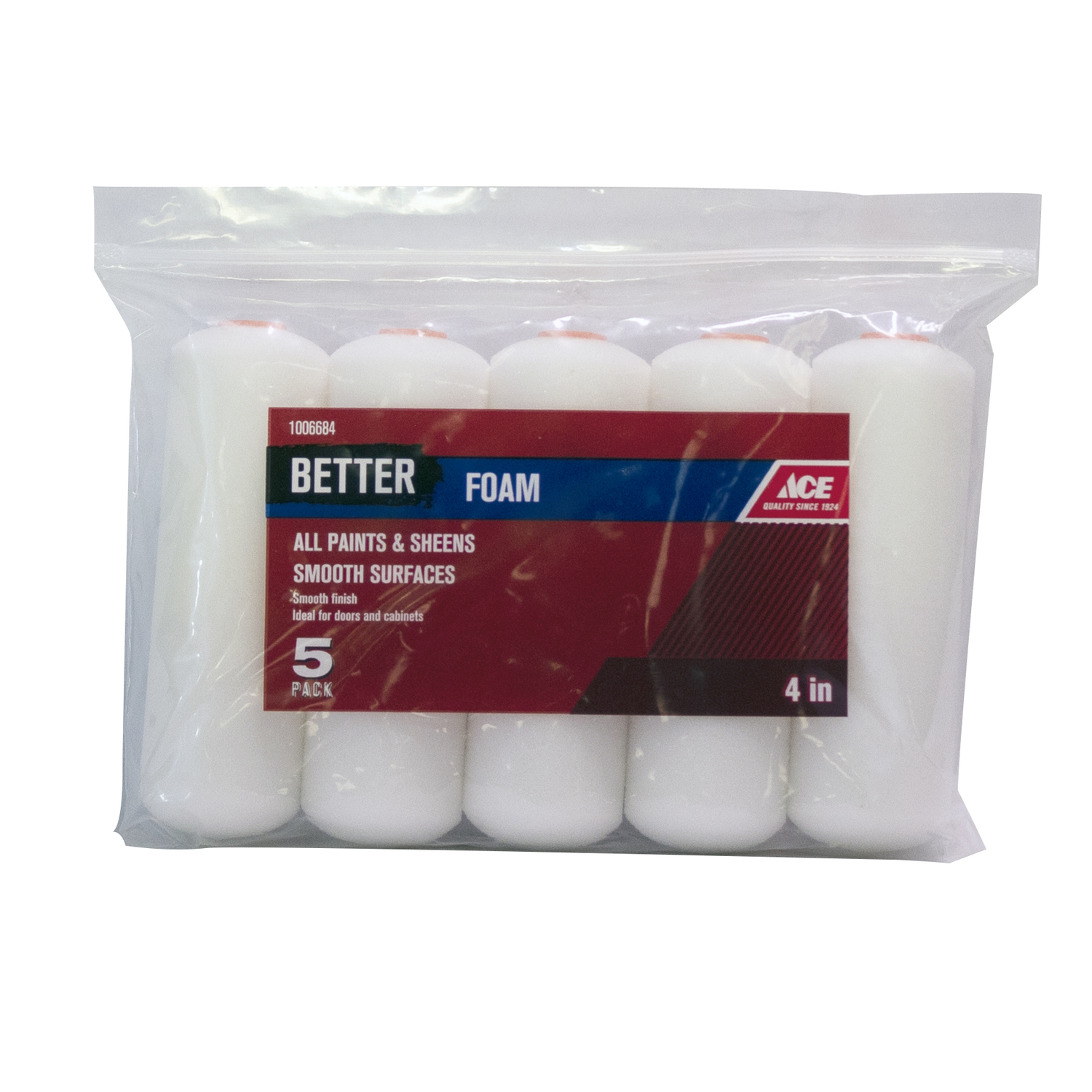 Ace Better Foam 4 in. W Mini Paint Roller Cover 5 pk - Mycitystee