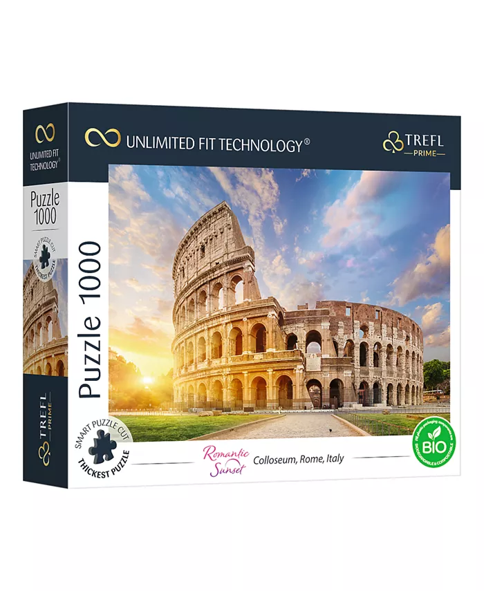 Trefl Prime 1000 Piece Puzzle- Romantic Sunset Colloseum， Rome， Italy - Mycitystee