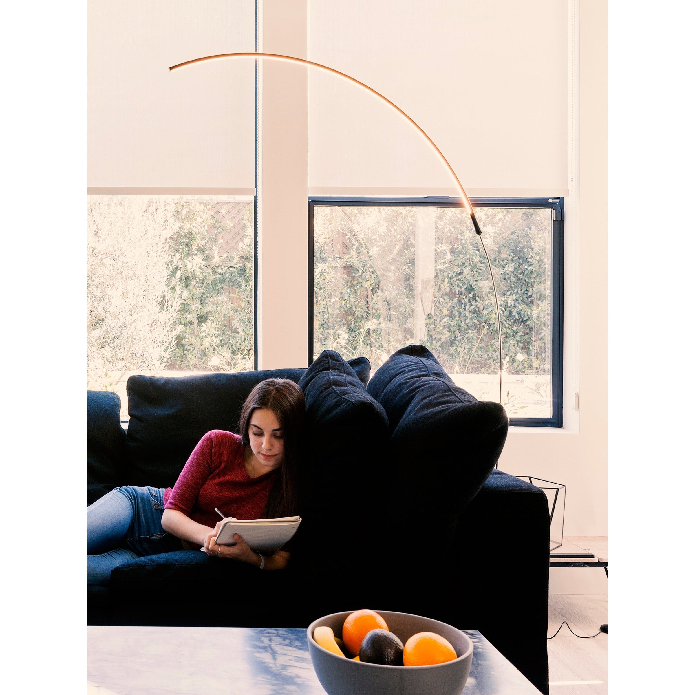 Brightech Sparq Arc LED Floor Lamp - Black. - Mycitystee