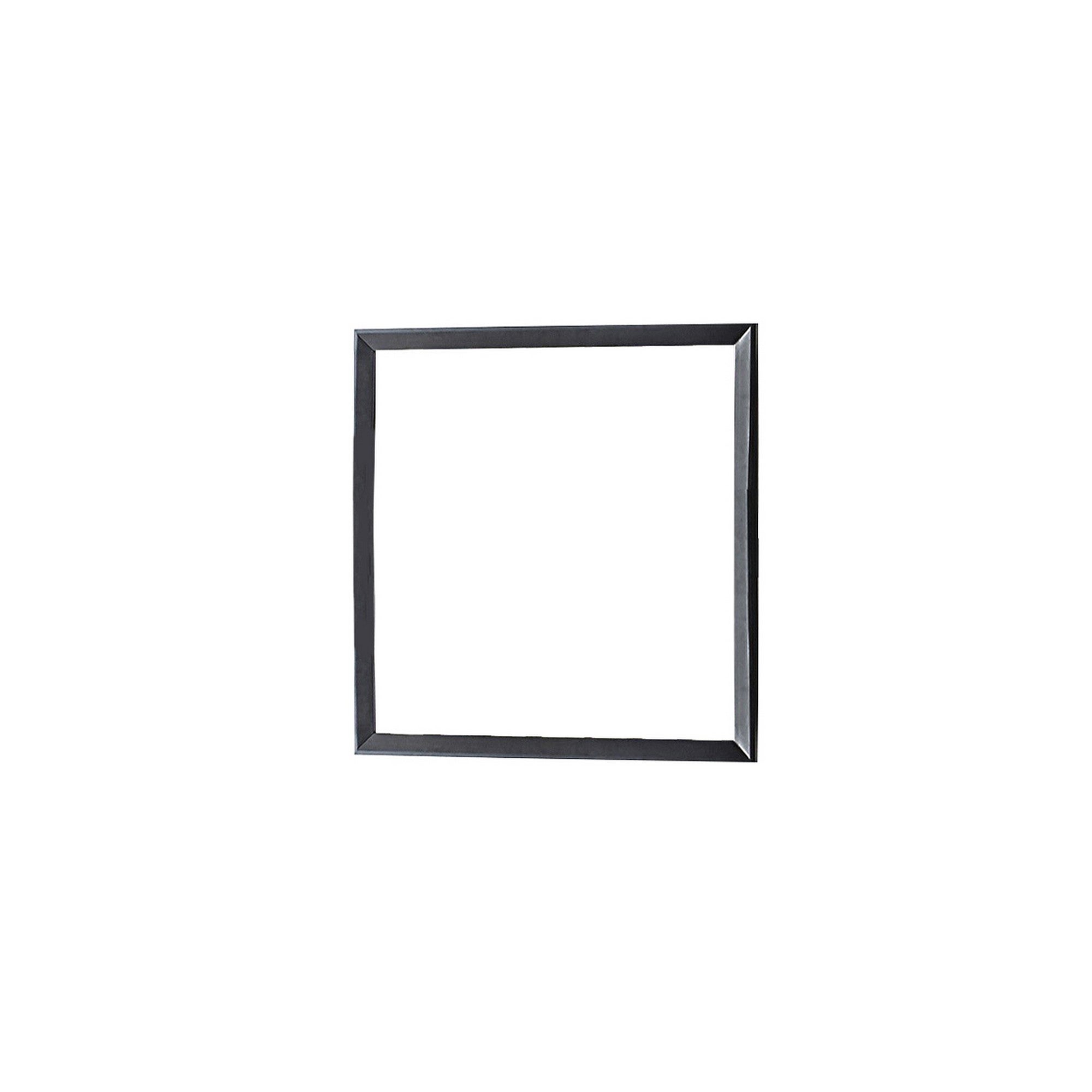 Traditional Style Wooden Frame Dresser Mirror with Pointed Edges， Black - - 31623969 - Mycitystee