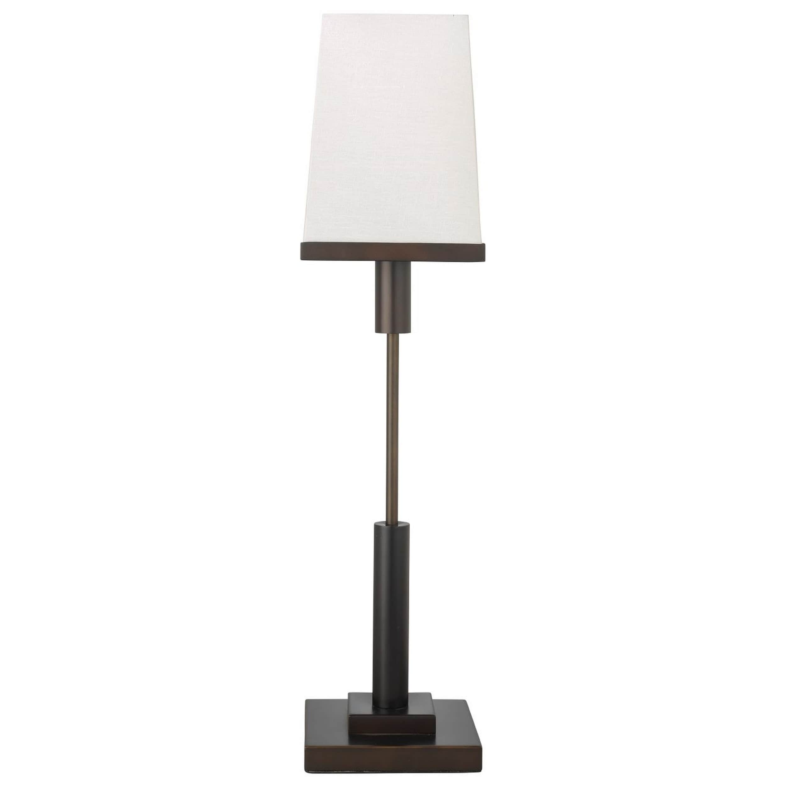 32 Inch Modern Table Lamp， 40W， Linen Shade， Oil Rubbed Antique Bronze - Mycitystee
