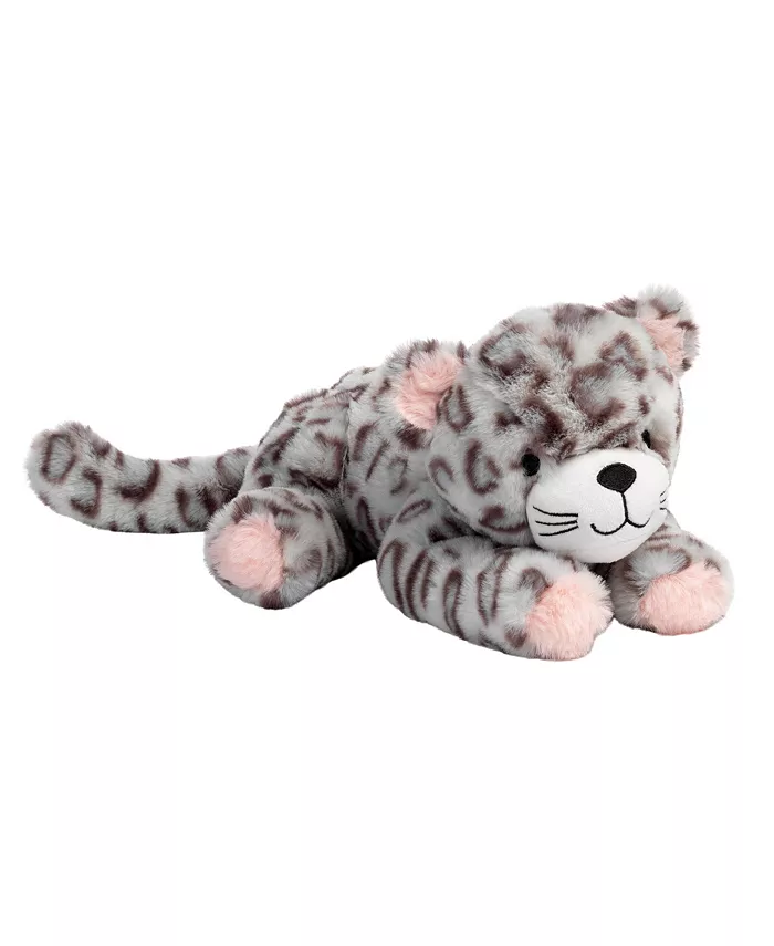 Lambs Ivy Lambs  Ivy Happy Jungle Plush Leopard Stuffed Animal Toy - Pink Gray - Cleo - Mycitystee