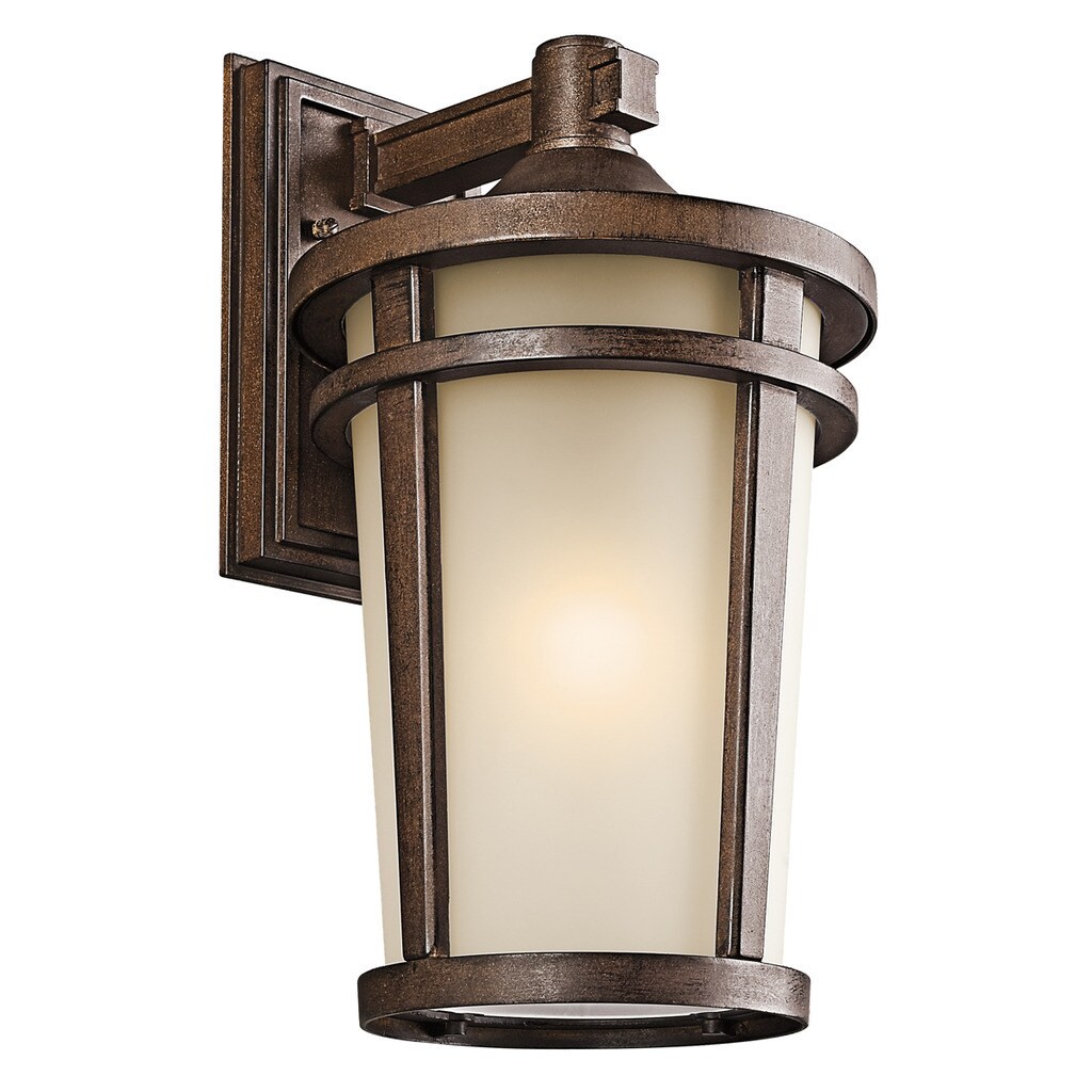 Kichler Lighting Atwood Collection 1-light Brown Stone Outdoor Wall Lantern - Mycitystee
