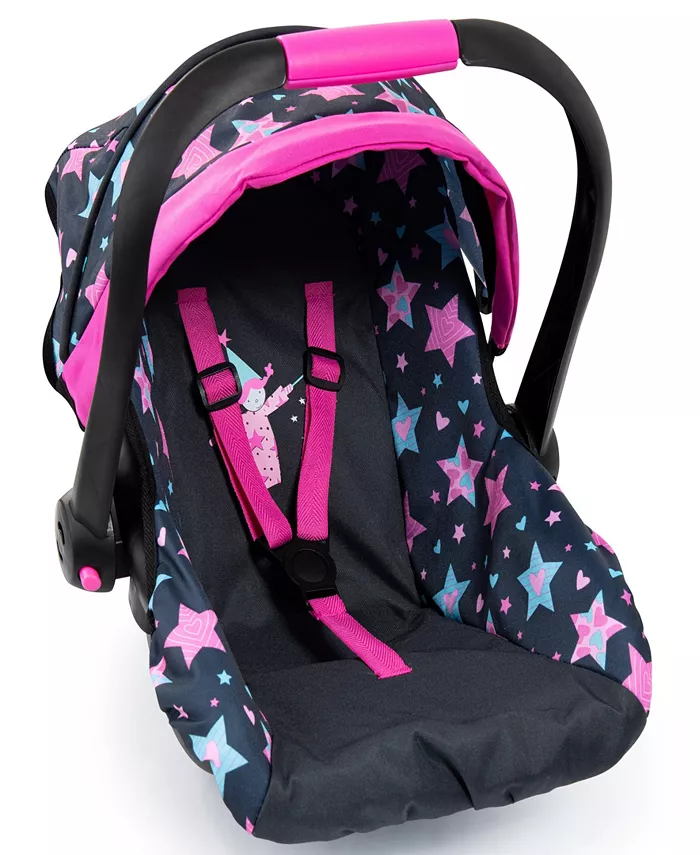 Bayer Design Dolls Turquoise， Pink， Stars Car Seat - Mycitystee