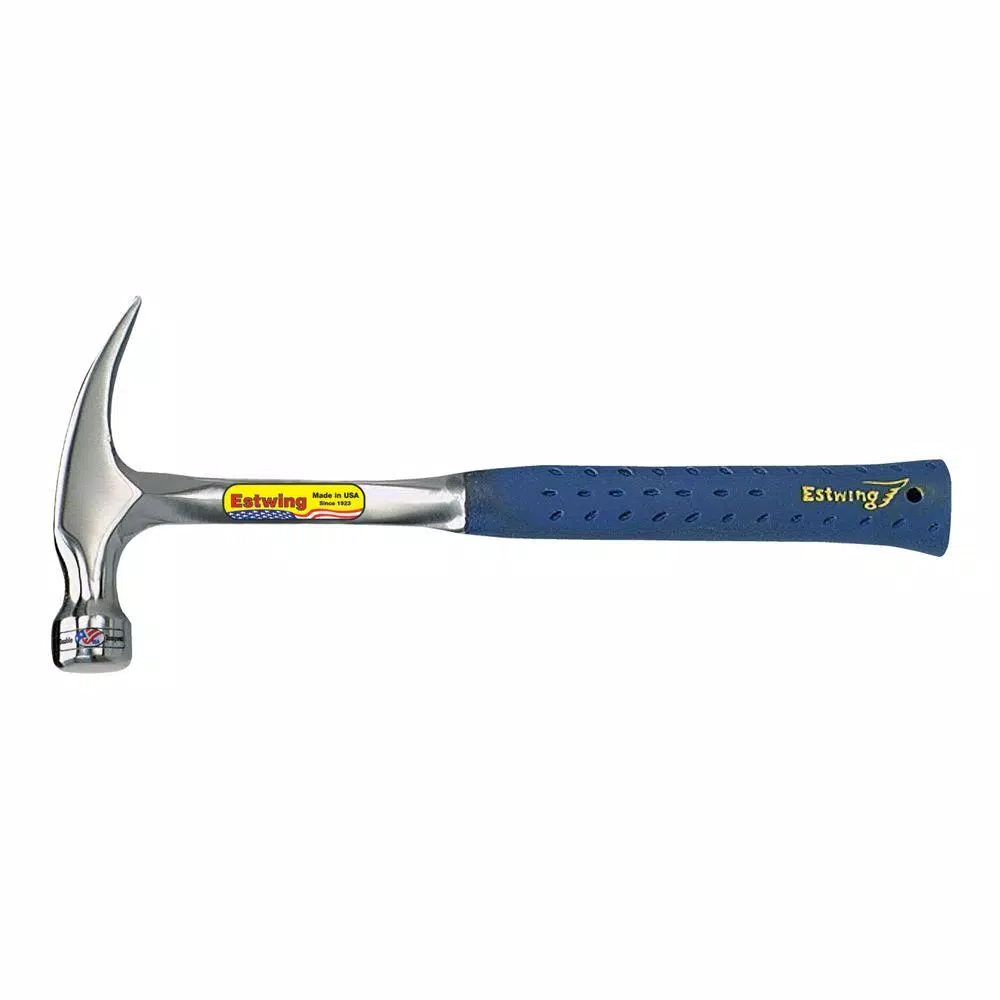 Estwing 20 oz. Solid Steel Rip Hammer with Milled Face and Blue Vinyl Shock Reduction Grip and#8211; XDC Depot - Mycitystee