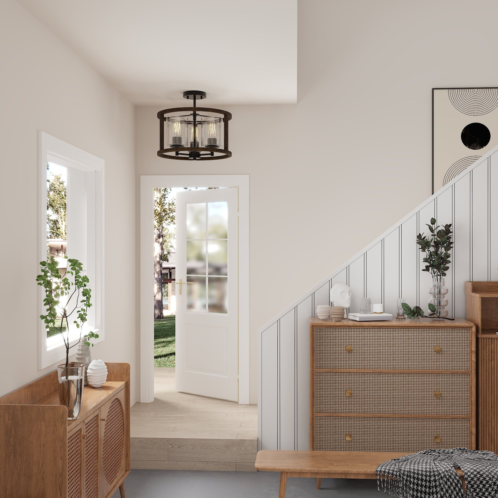 Acroma 3 - Light Semi-Flush Mount Lights-UL - N/A - Mycitystee