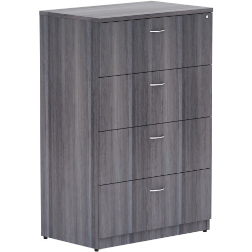 Lorell Weathered Charcoal 4-drawer Lateral File (69624) - Mycitystee