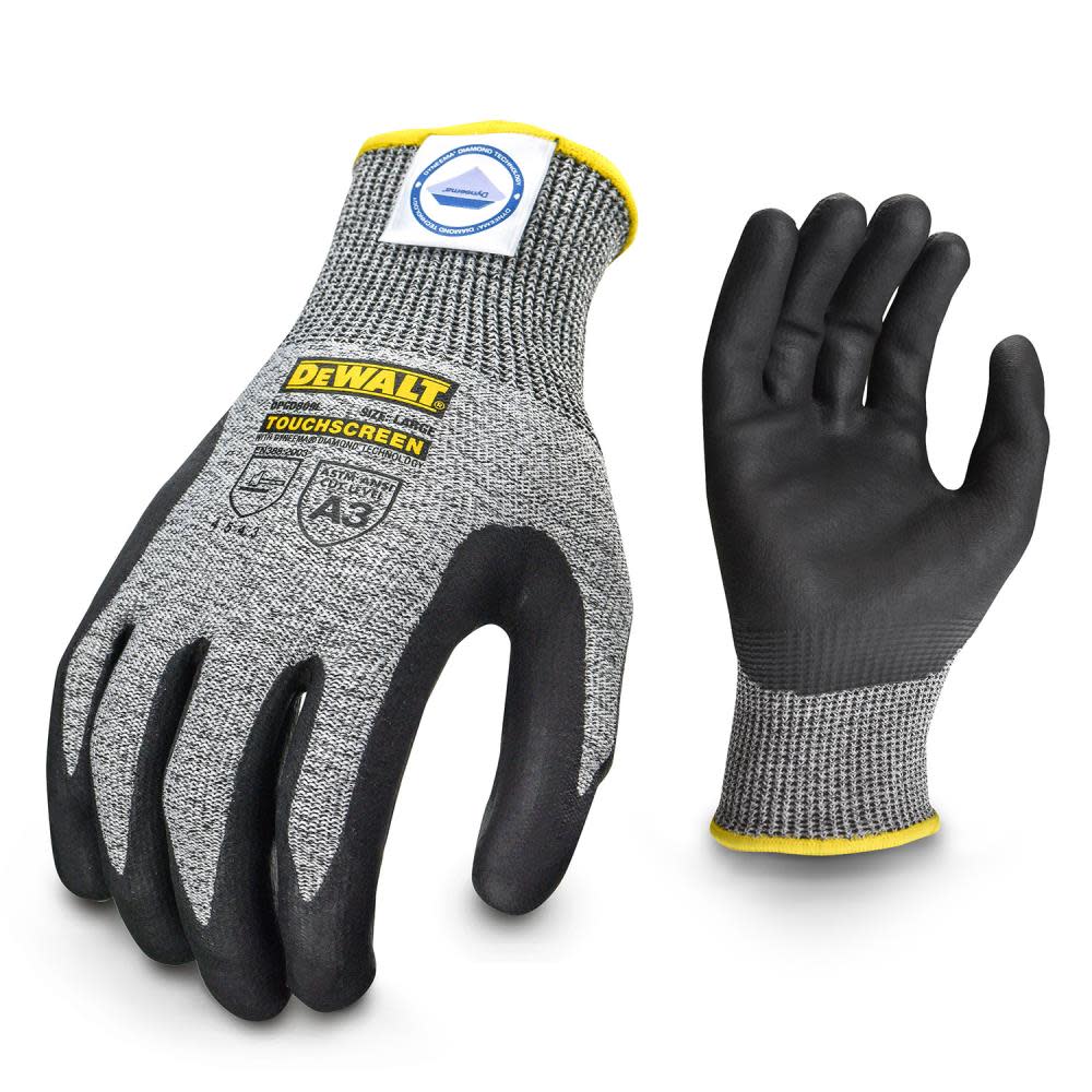 DEWALT Touchscreen Glove Dyneema Cut Protection Level A3 XL DPGD809XL from DEWALT - Mycitystee