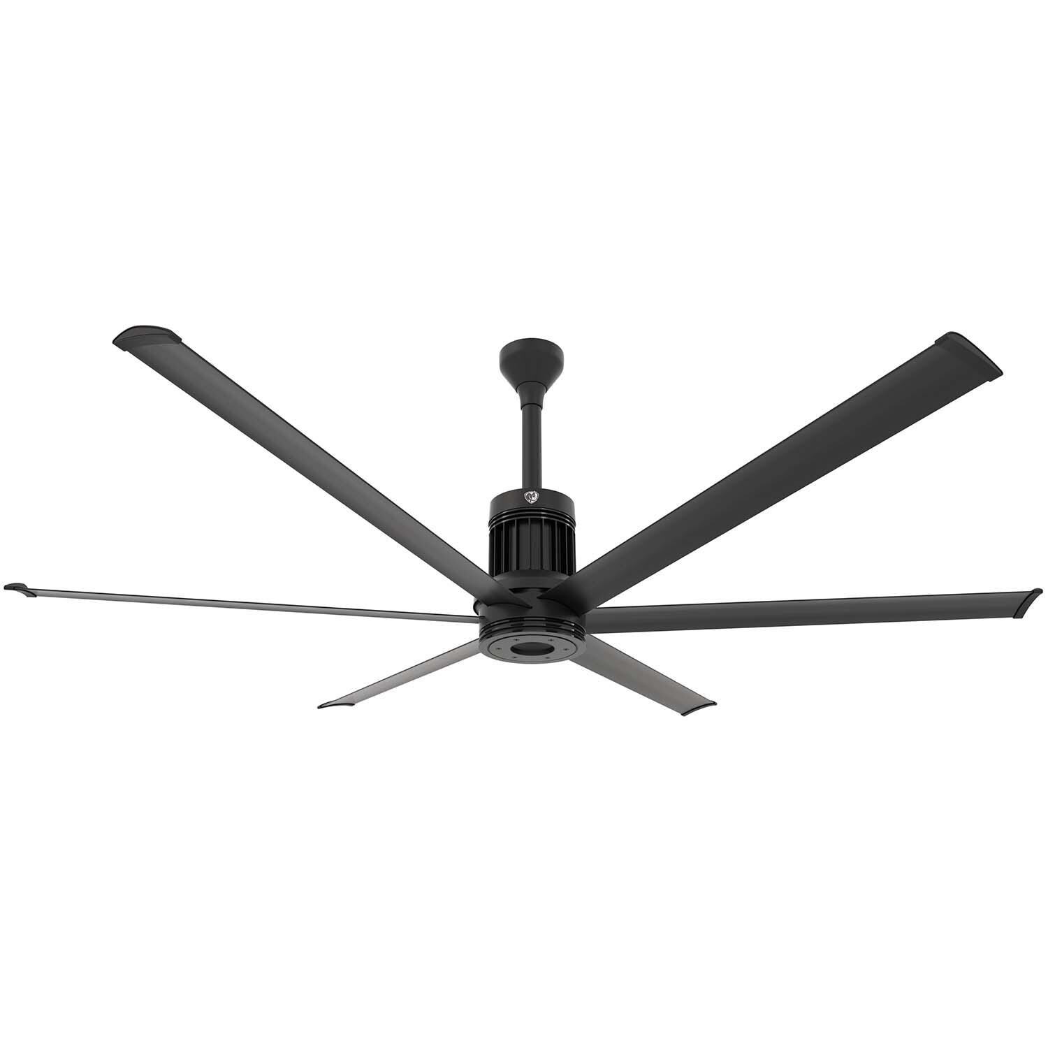 84-Inch i6 Ceiling Fan Universal Mount W/12-Inch Ext Tube Black by Big Ass Fans - Mycitystee