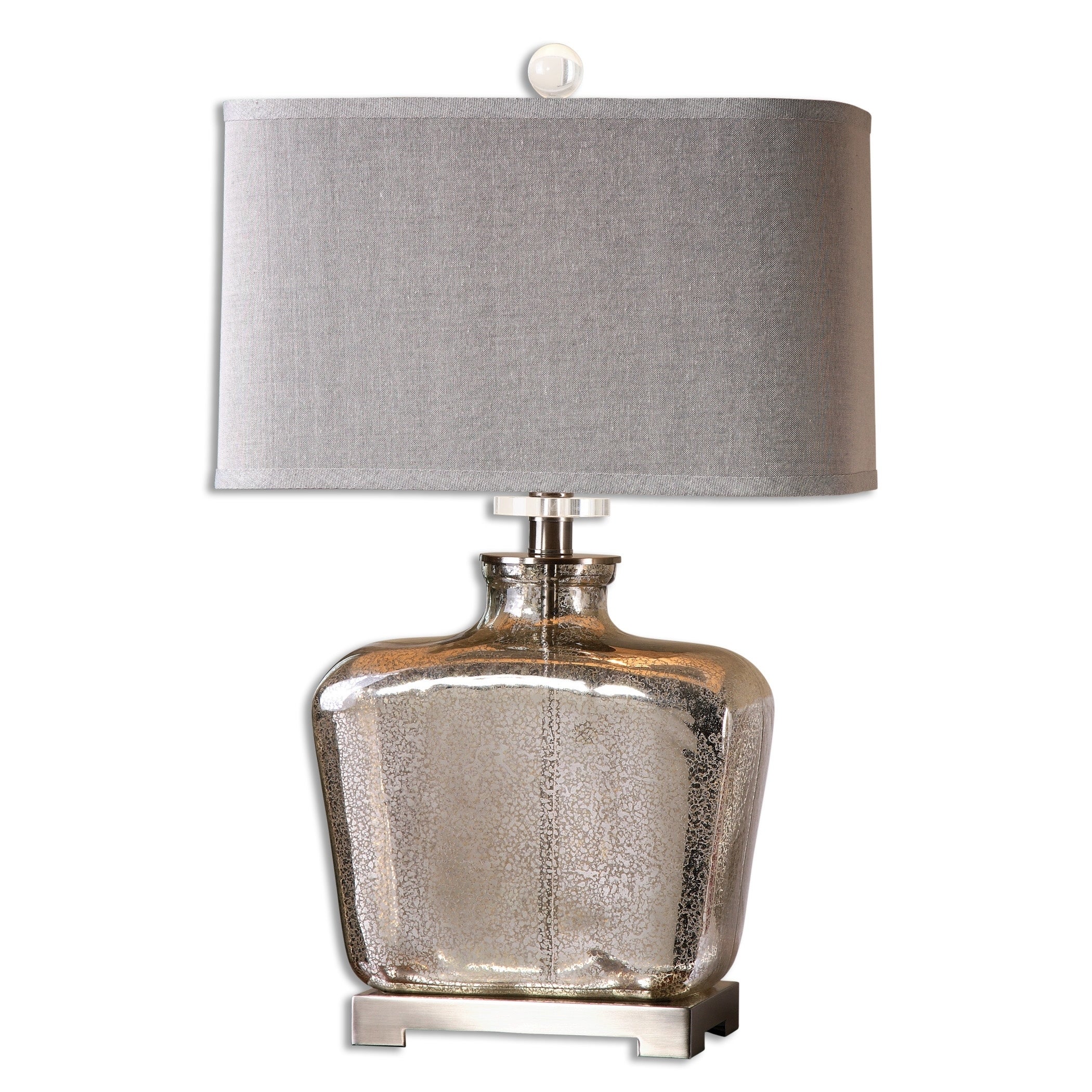 Uttermost Molinara 1-light Speckled Mercury Glass Table Lamp - Mycitystee