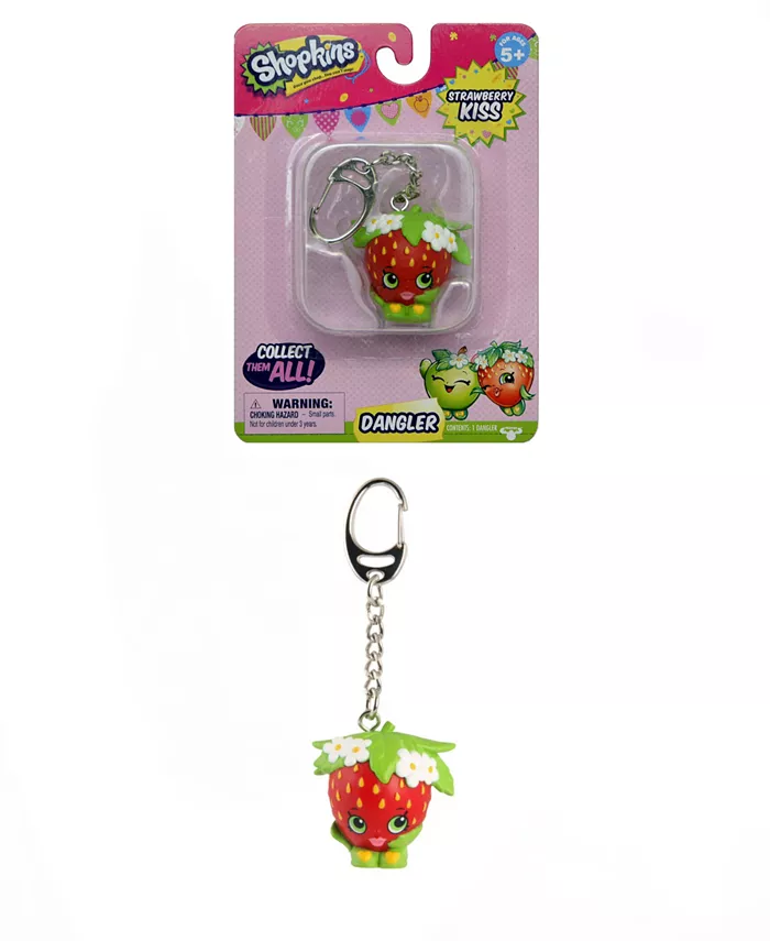 Shopkins Dangler Strawberry Kiss Single Pack Keychain - Mycitystee
