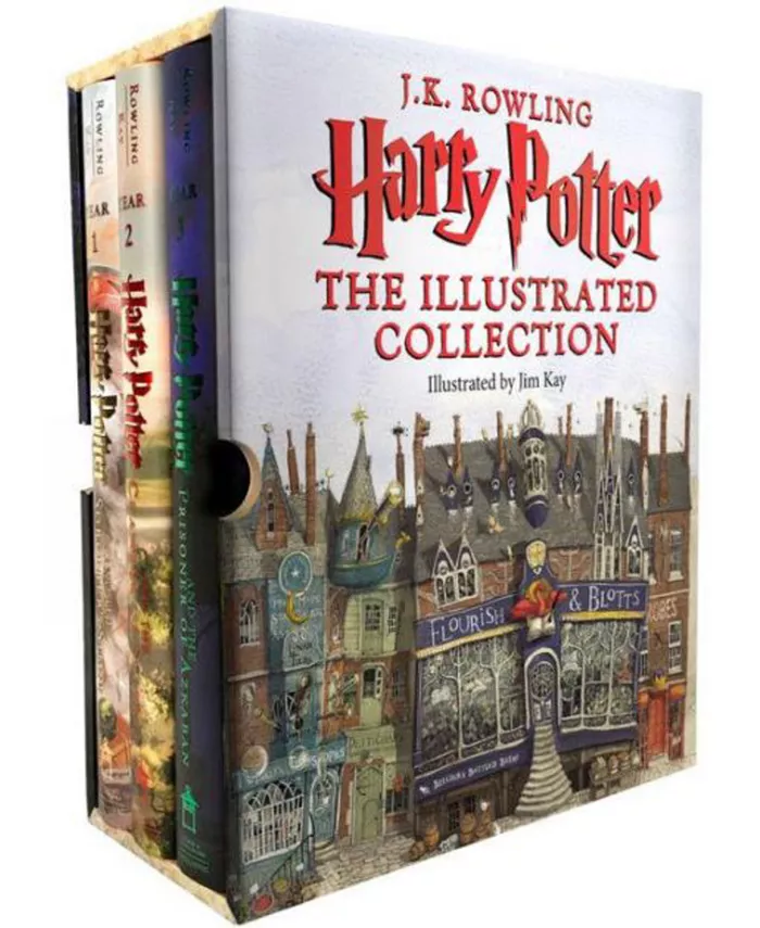 Barnes Noble Harry Potter - The Illustrated Collection (Books 1-3 Boxed Set) Illustrator Jim Kay by J. K. Rowling - Mycitystee