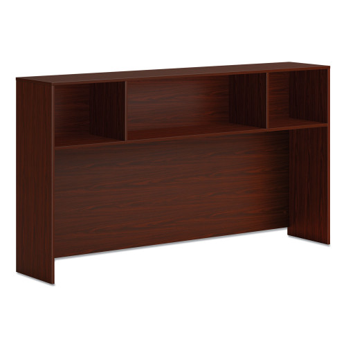 HON Mod Desk Hutch， 3 Compartments， 72w x 14d x 39.75h， Traditional Mahogany (LDH72LT1) - Mycitystee
