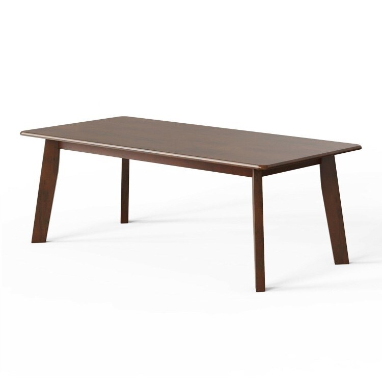 Rustic Minimalist Espresso Wooden Coffee Table - 47L x 23.5 W x 17 H - Mycitystee