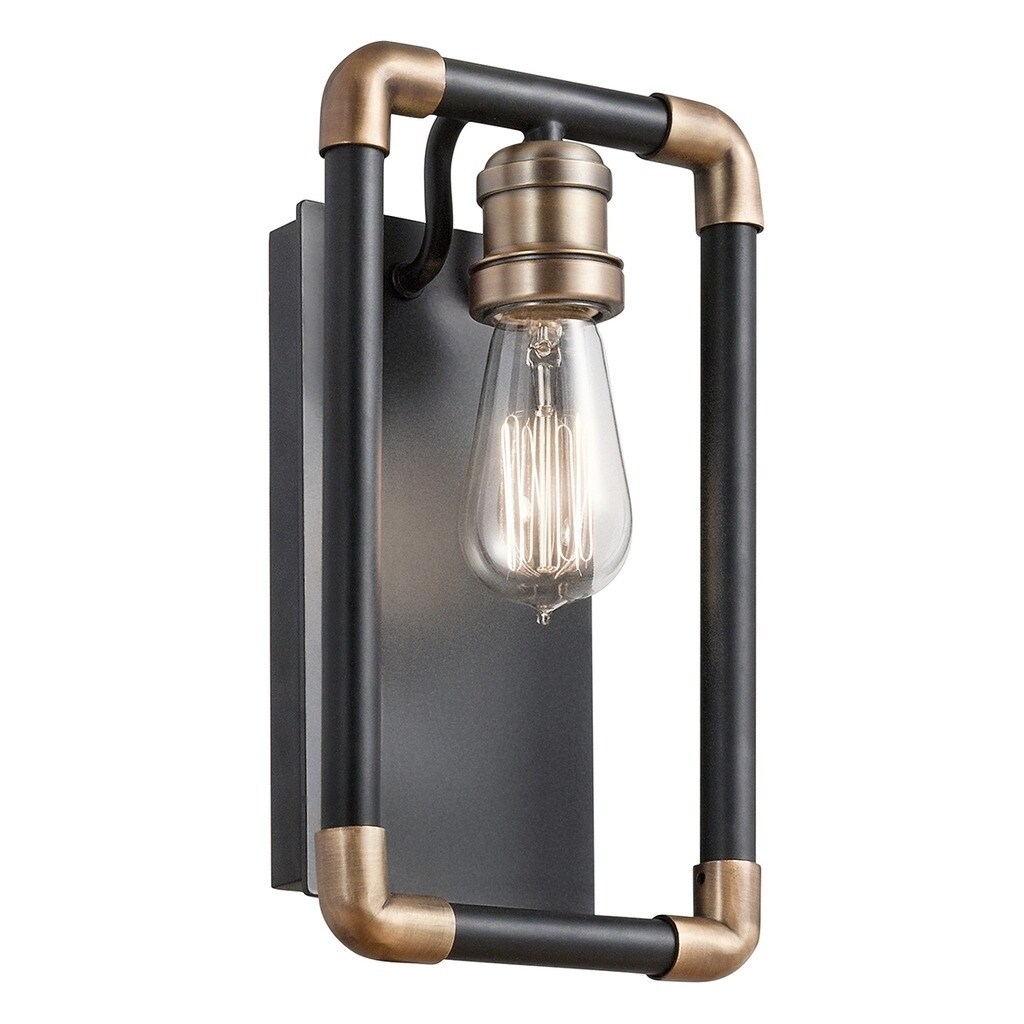 Kichler Lighting Imahn Collection 1-light Black Wall Sconce - Mycitystee