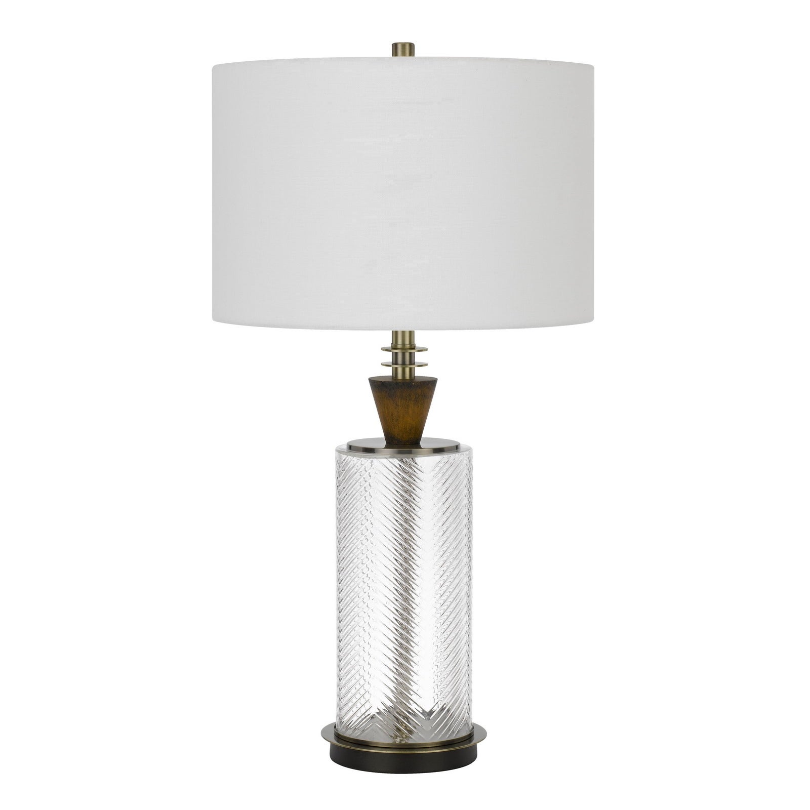 Sherwood Dark Bronze Glass Table Lamp with Shade - Mycitystee