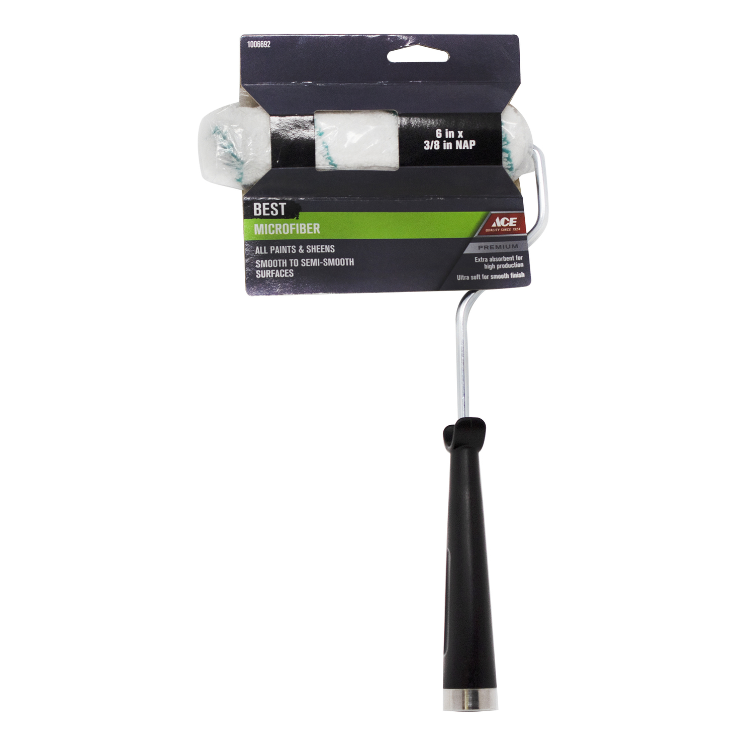 Ace Best Microfiber 6 in. W X 3/8 in. Mini Paint Roller with Frame 1 pk - Mycitystee