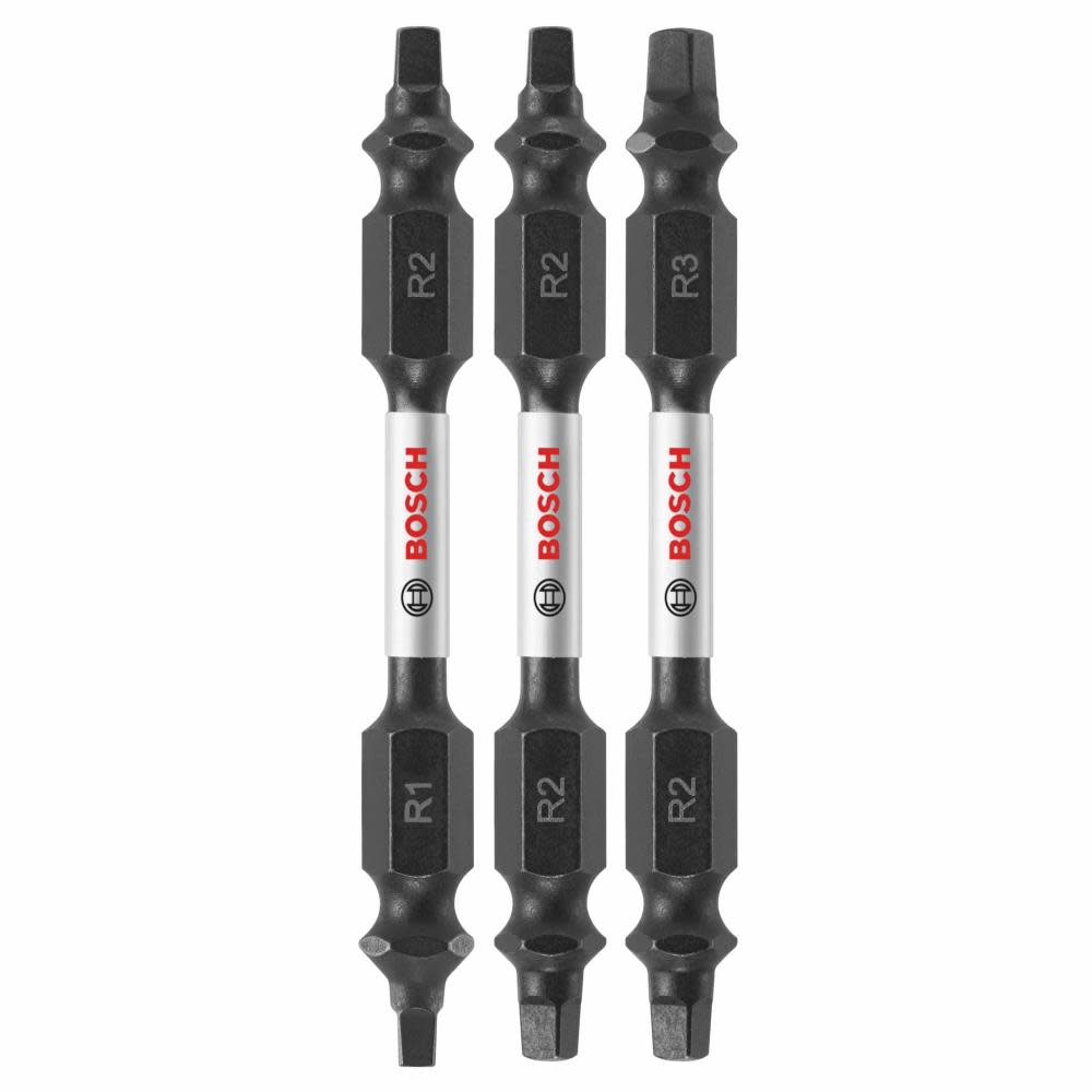 Bosch 3 pc Impact Tough 2.5 In Square Double-Ended Bit Set ITDESQV2503 from Bosch - Mycitystee