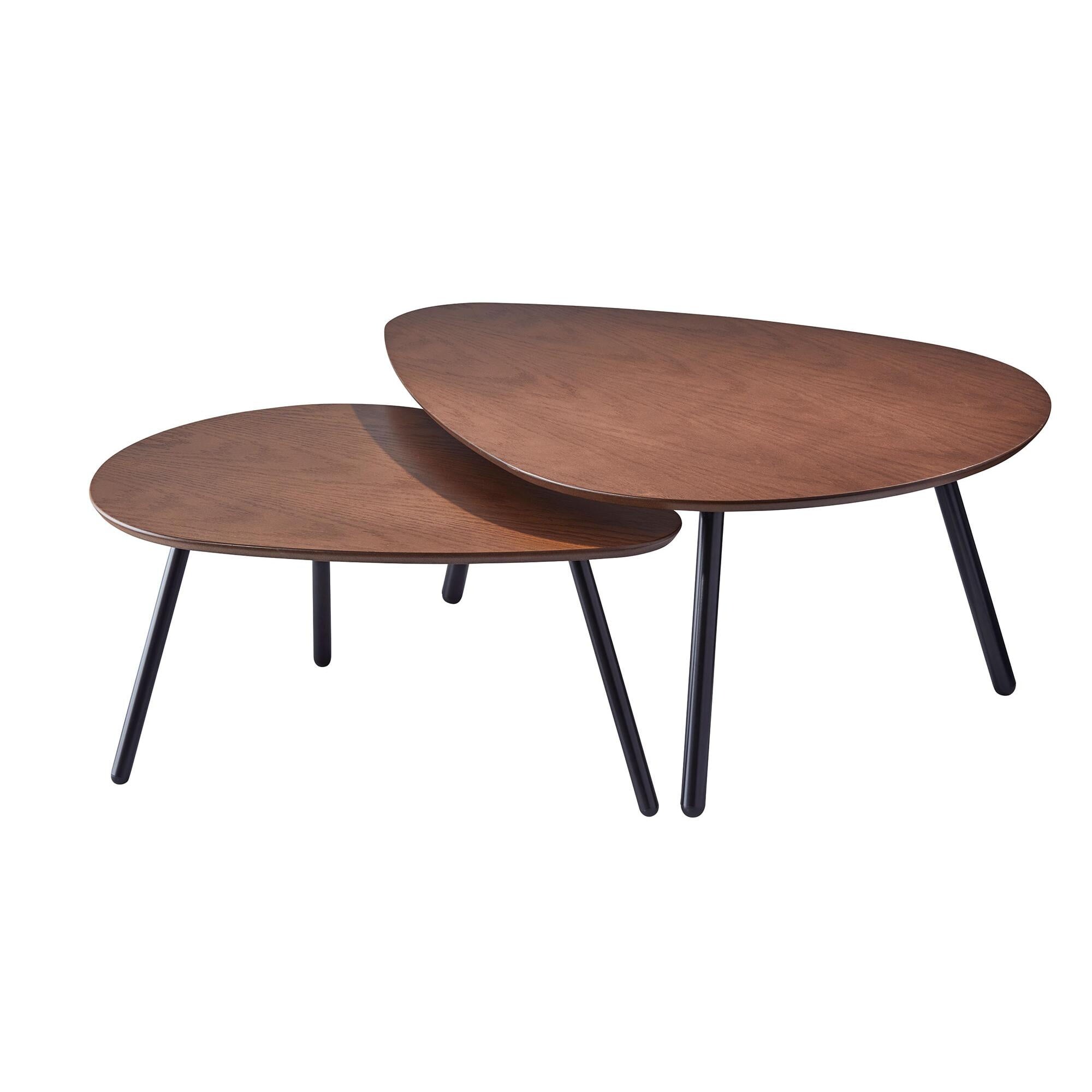 Hendrix Nesting Coffee Table， Walnut - Mycitystee