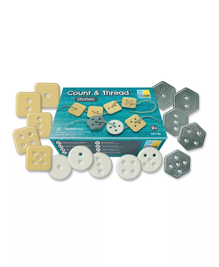 Yellow Door Count Thread Stones， Set of 18 - Mycitystee