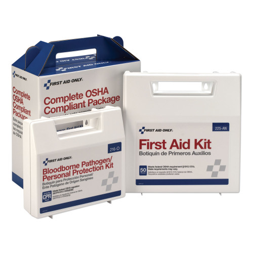 First Aid Only First Aid Kit for 50 People， 229 Pieces， ANSI/OSHA Compliant， Plastic Case (228CP) - Mycitystee