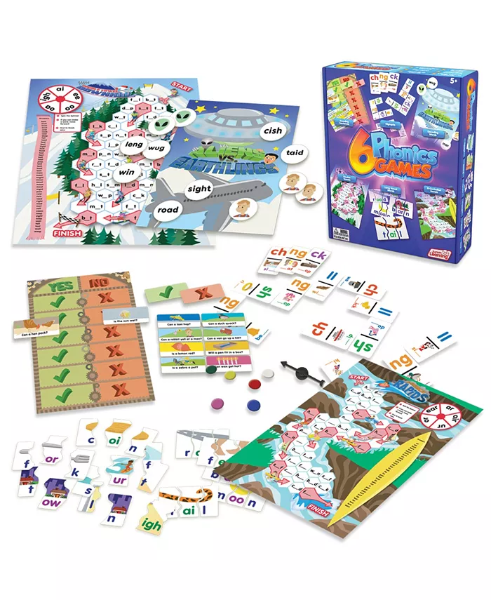 Junior Learning 6 Phonics Game Set - Mycitystee