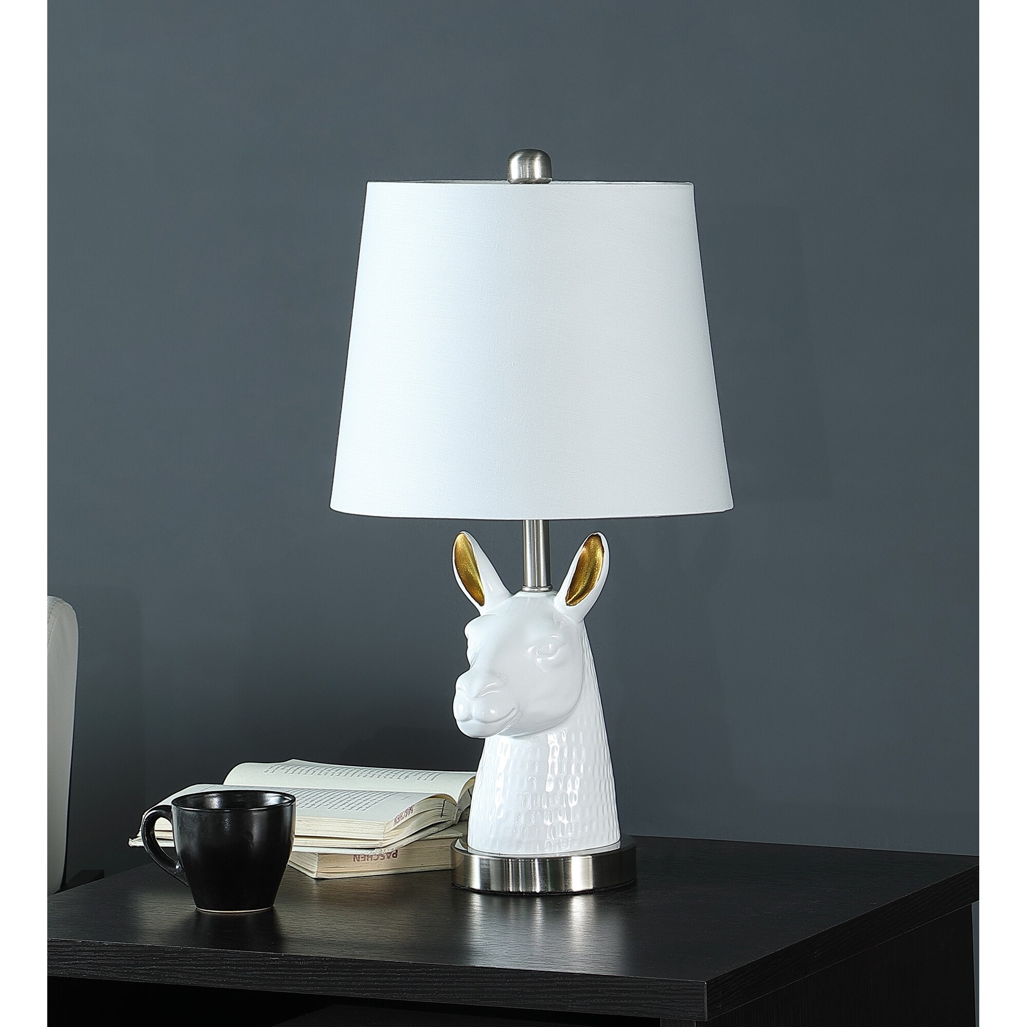 20.5 In. Patagonia White Llama Resin Table Lamp - Mycitystee